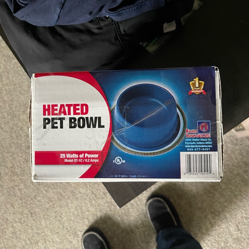Heated Pet Bowl - Blue